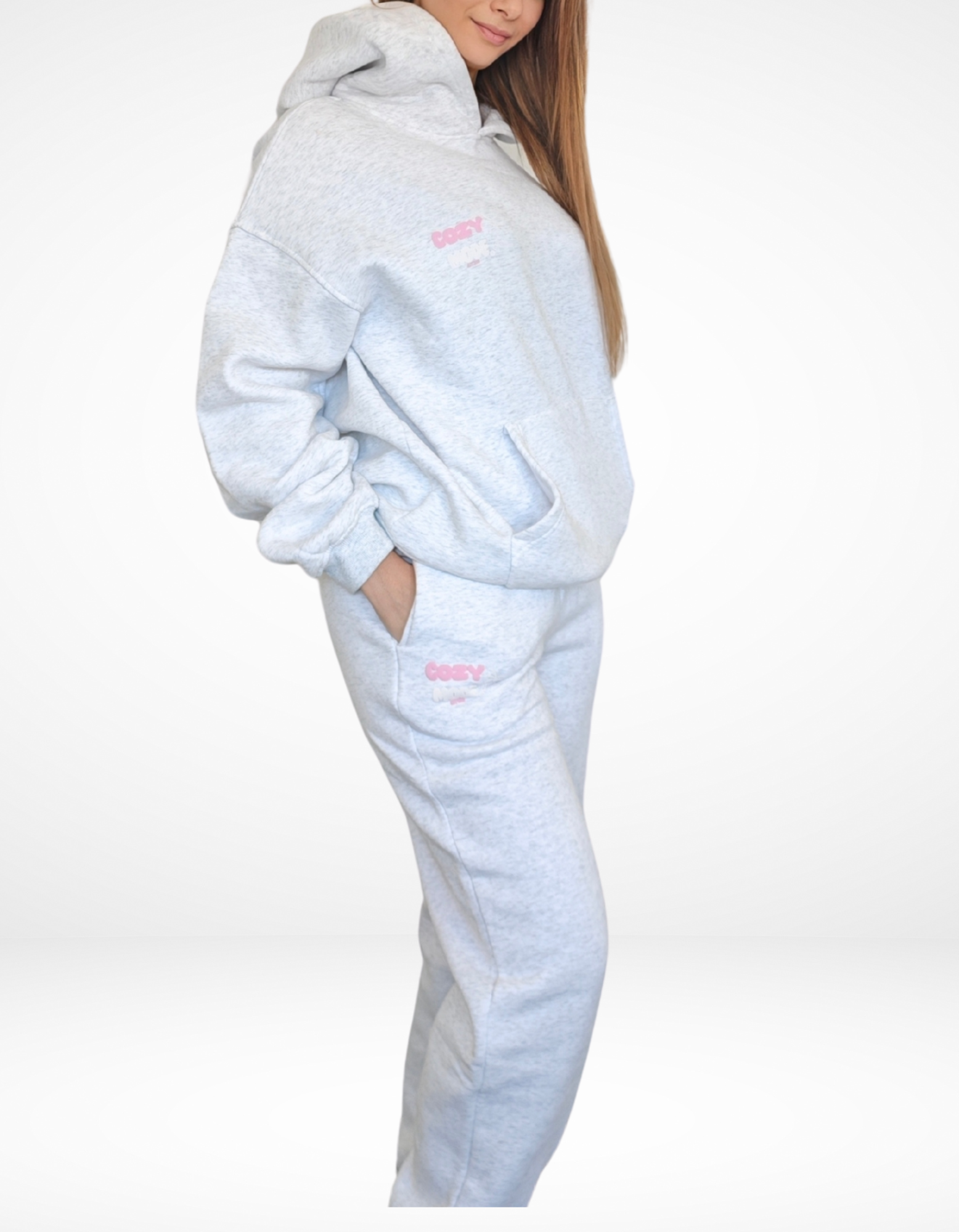 Cozy Mode Oversized Hoodie- Moonstone Grey