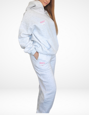 Cozy Mode Oversized Hoodie- Moonstone Grey