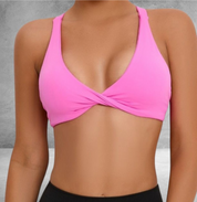 Barbiecore twist bralette