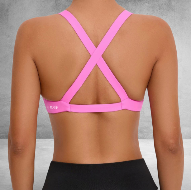 Barbiecore twist bralette