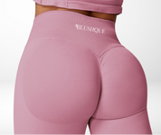 Slique Signature Leggings - Blush Pink