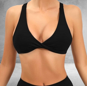 Midnight twist bralette
