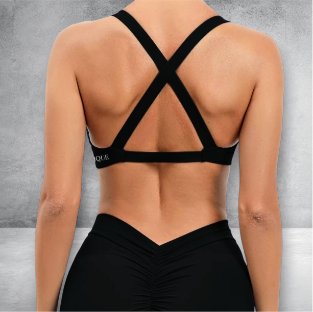 Midnight twist bralette