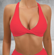 Lipstick twist bralette
