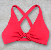 Lipstick twist bralette