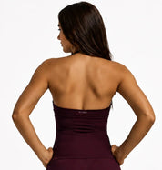 Palazzo Deep Rum  V-neck Top- Coming soon