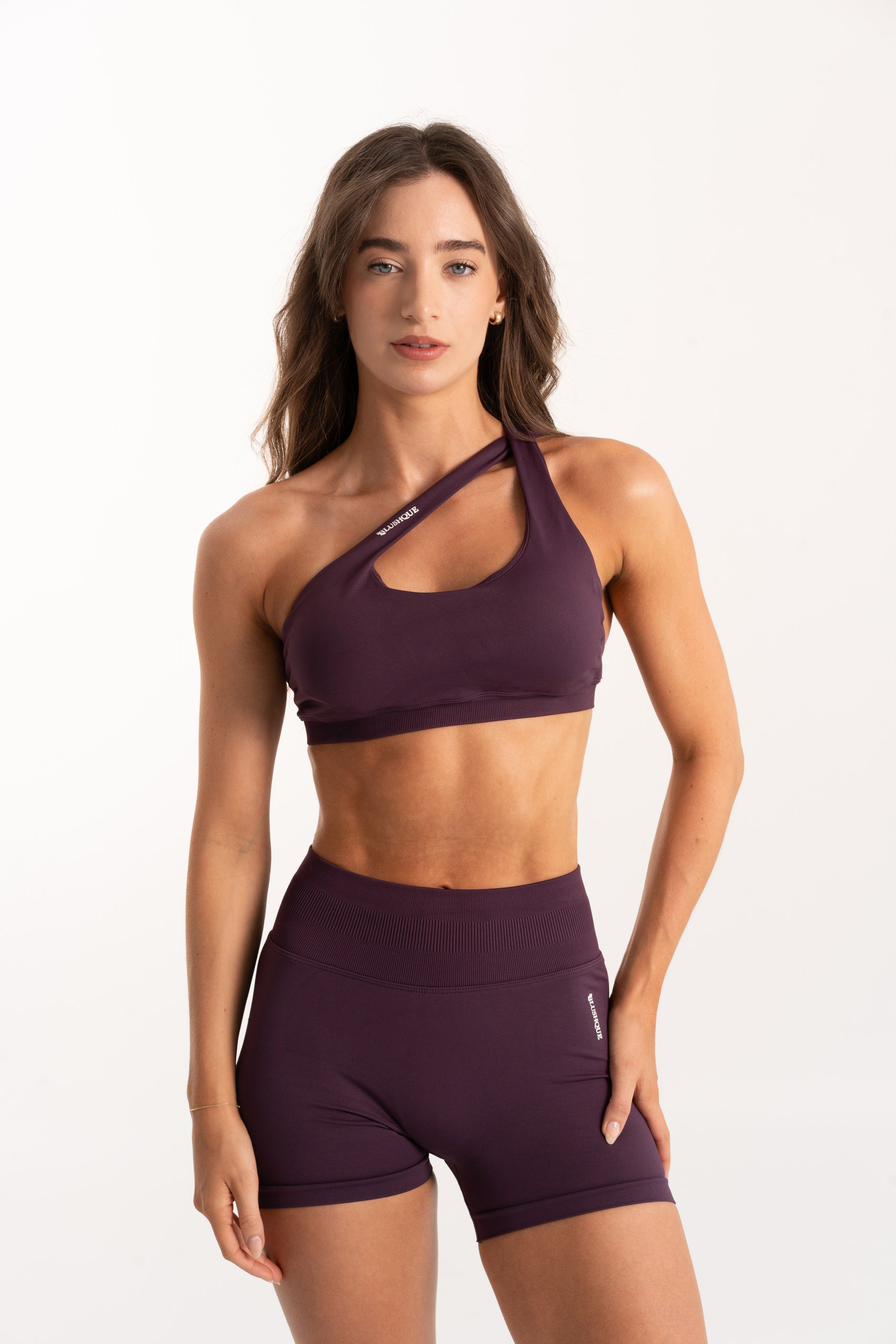 Contour Deep Plum Sculpt 2-Way sports bra