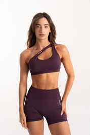 Contour Deep Plum Sculpt 2-Way sports bra