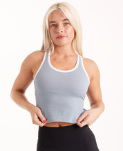 Powder Blue Rib Tank