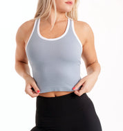 Powder Blue Rib Tank