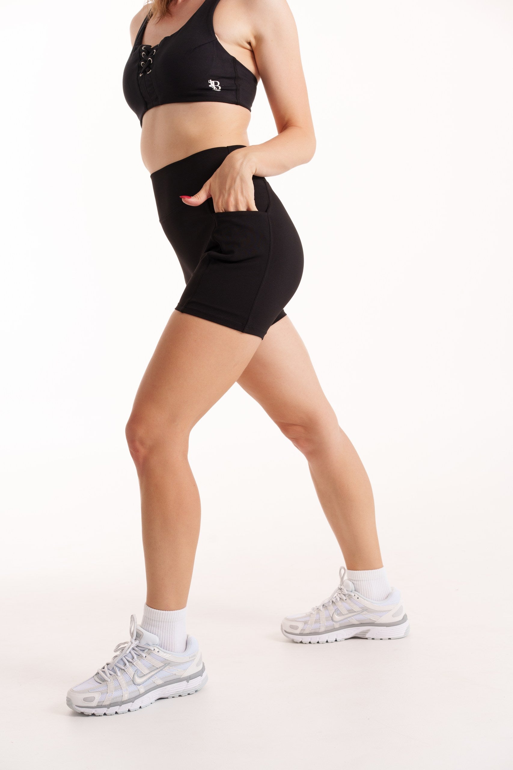 Black Pulse Pocket Shorts