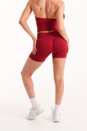 Slique Sculpt shorts- Fireflex Red