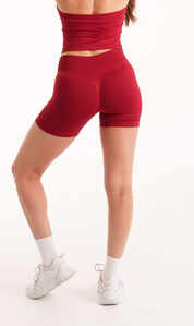 Slique Sculpt shorts- Fireflex Red