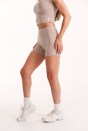 Sleek Shorts- Mocha