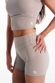 Sleek Shorts- Mocha