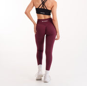 Slique Signature Leggings - Sangria Red
