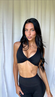 Midnight twist bralette