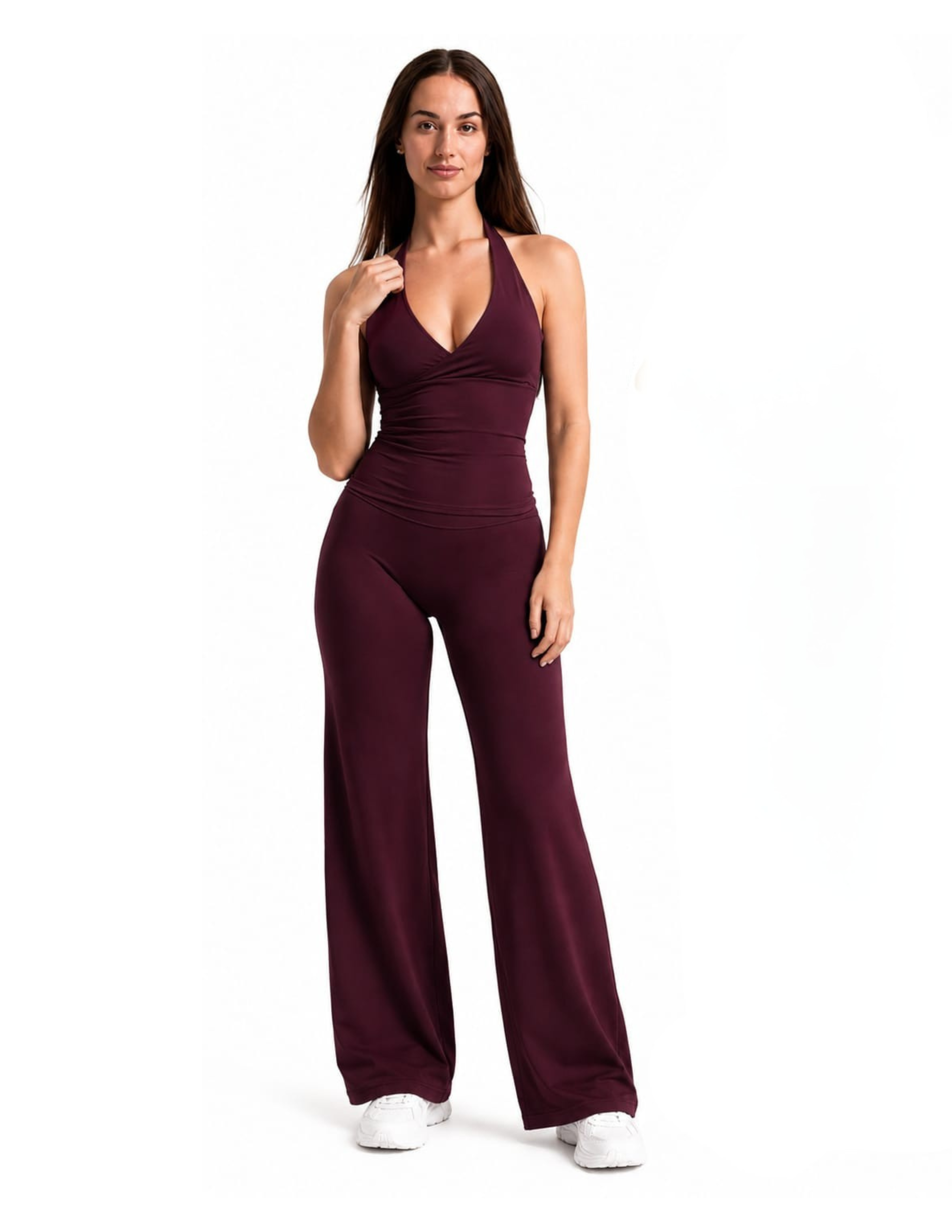 Palazzo Deep Rum leggings -Coming soon