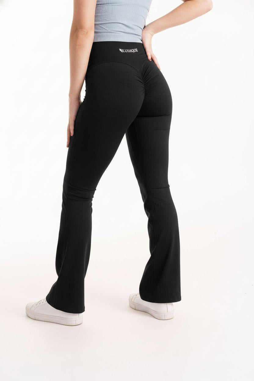 BLACK FLARE LEGGINGS
