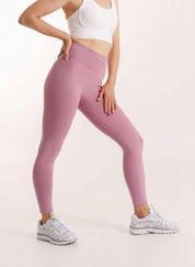 Slique Signature Leggings - Blush Pink