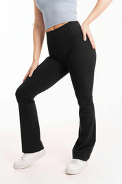 BLACK FLARE LEGGINGS