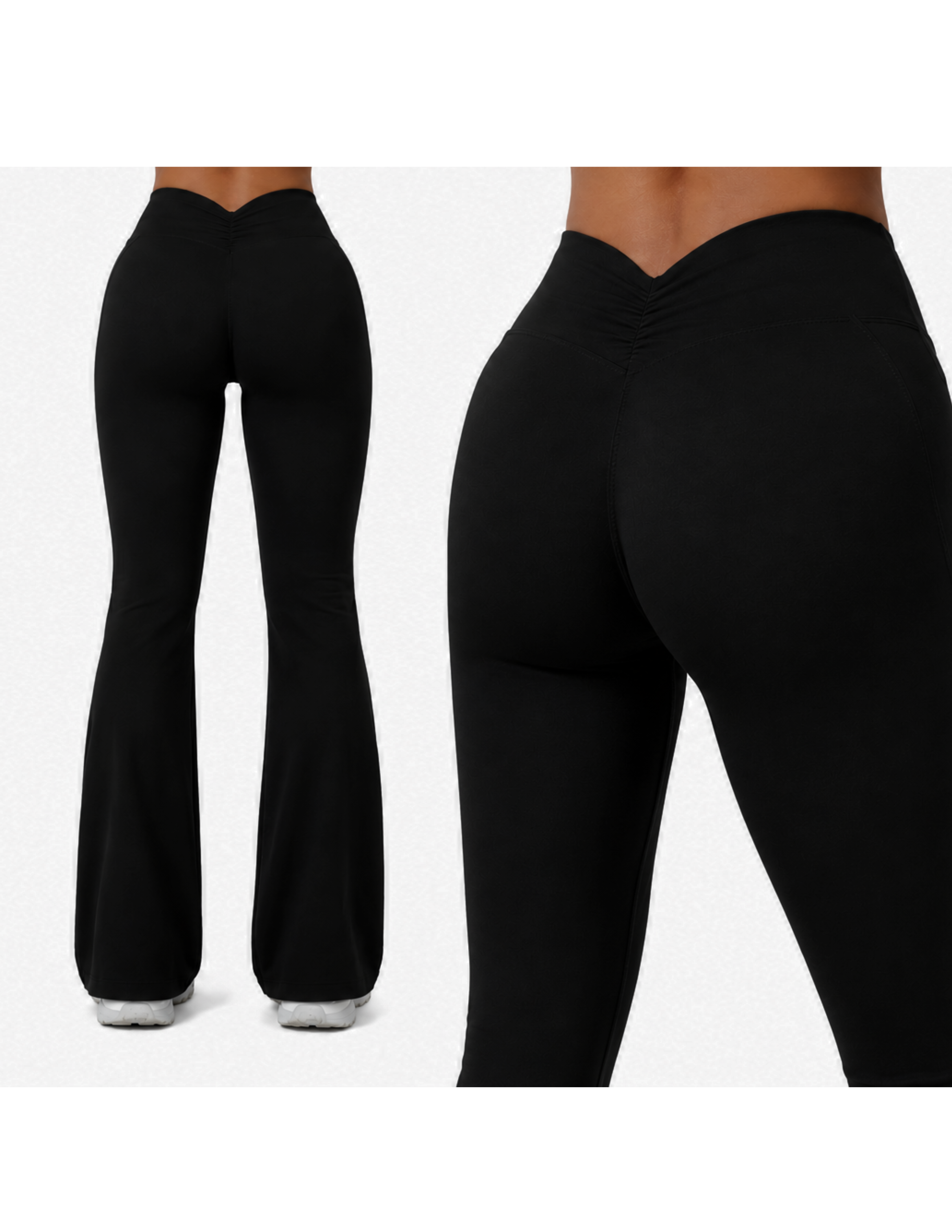 Aura flare black leggings
