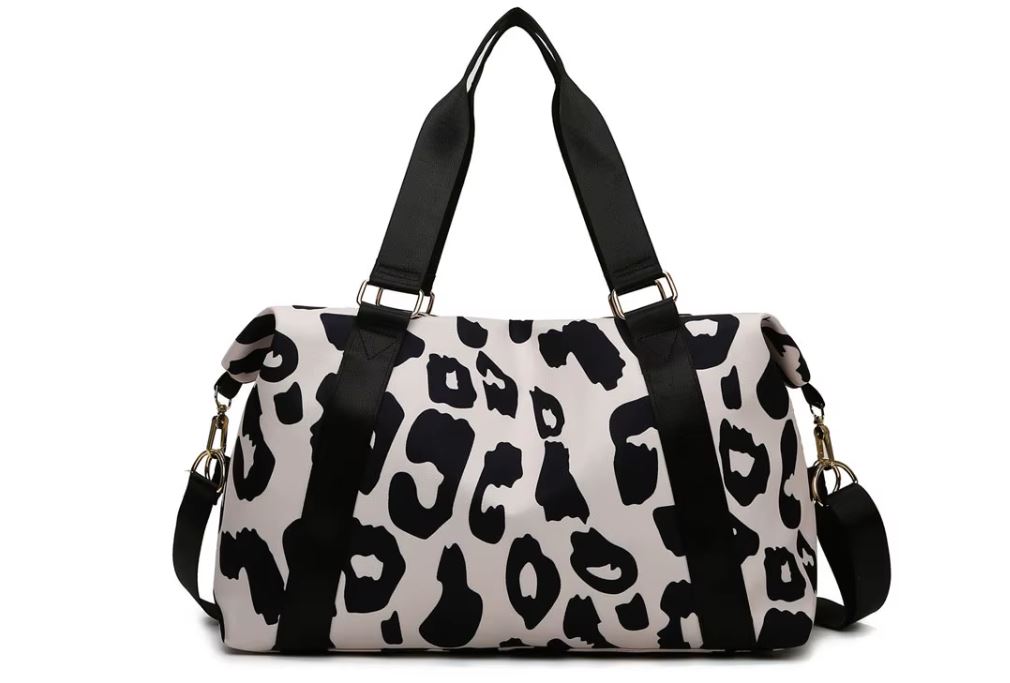 Lush Leopard Bag- Noir