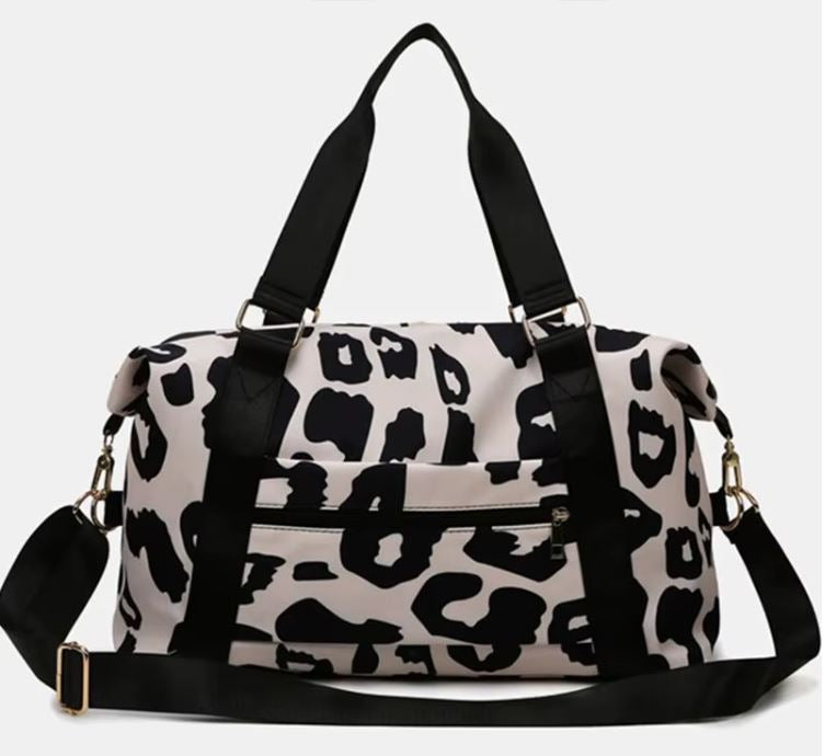 Lush Leopard Bag- Noir
