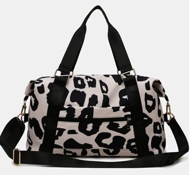 Lush Leopard Bag- Noir