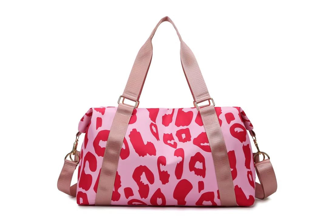 Lush Leopard Bag- Pink