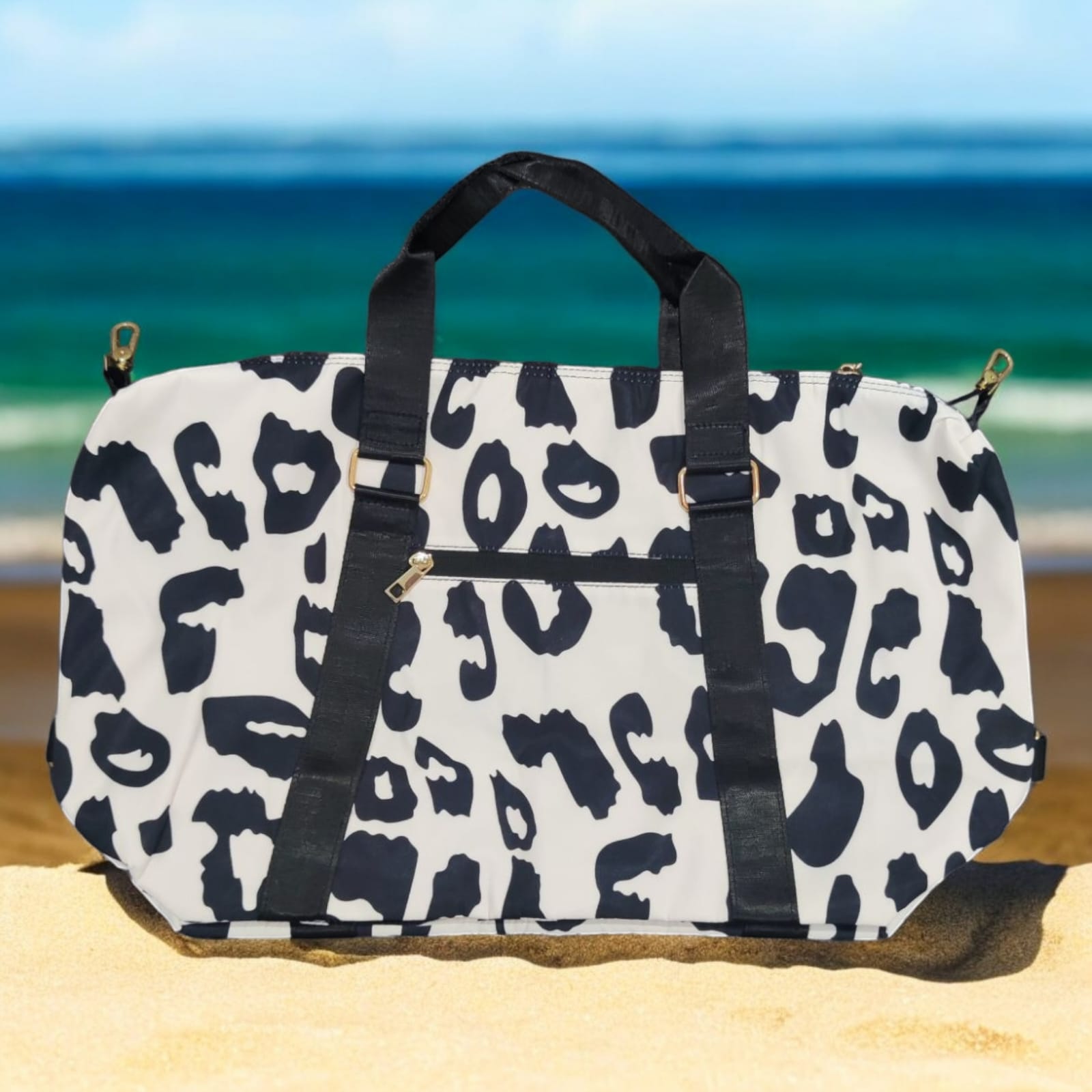 Lush Leopard Bag- Noir