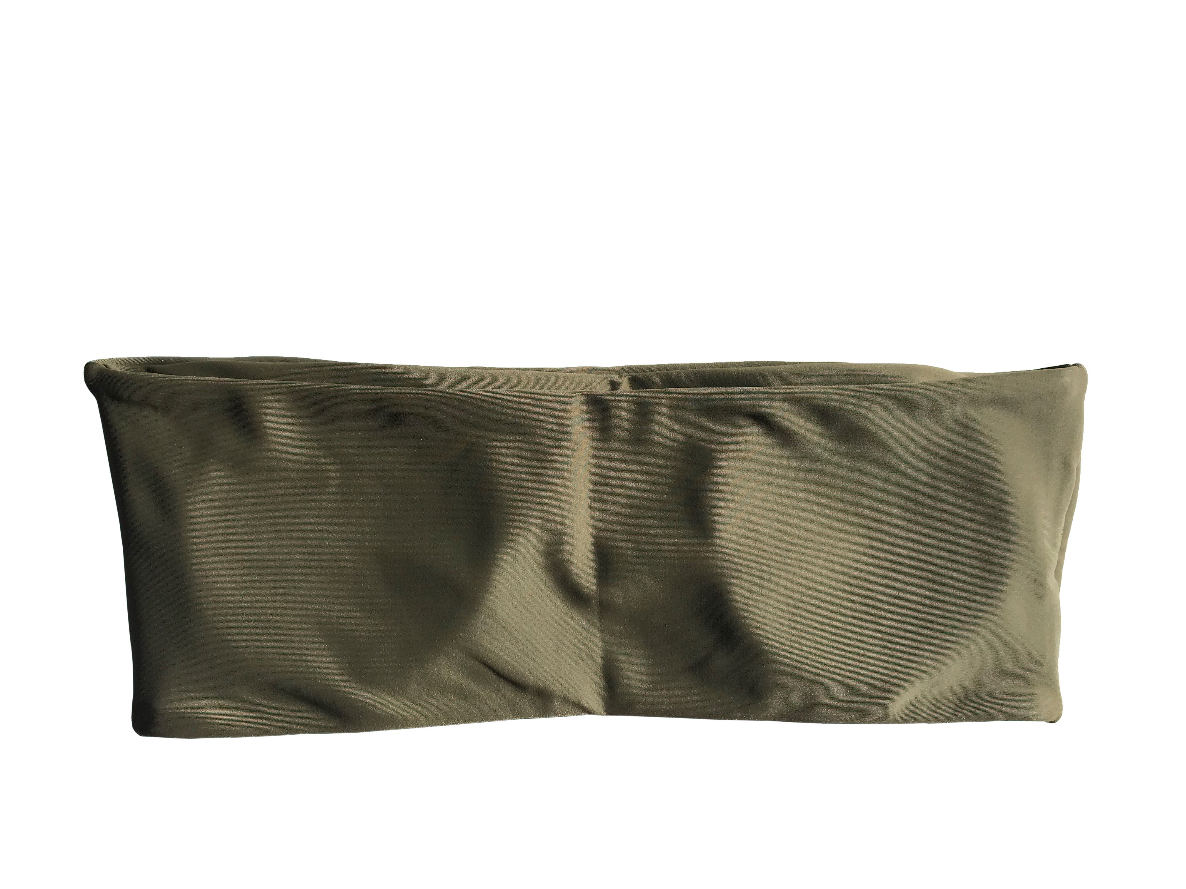 BANDEAU TOP IN SEAWEED GREEN