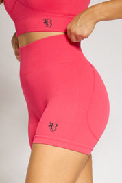 CORAL  ribbed shorts black
