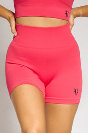 CORAL  ribbed shorts black