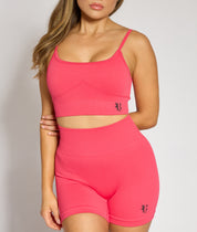 Coral ribbed sportsbra