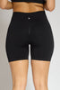 Contour scrunch shorts black
