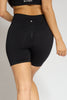 Contour scrunch shorts black