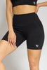 Contour scrunch shorts black