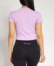 blushque logo tee lilac