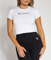 Blushque logo Tee white