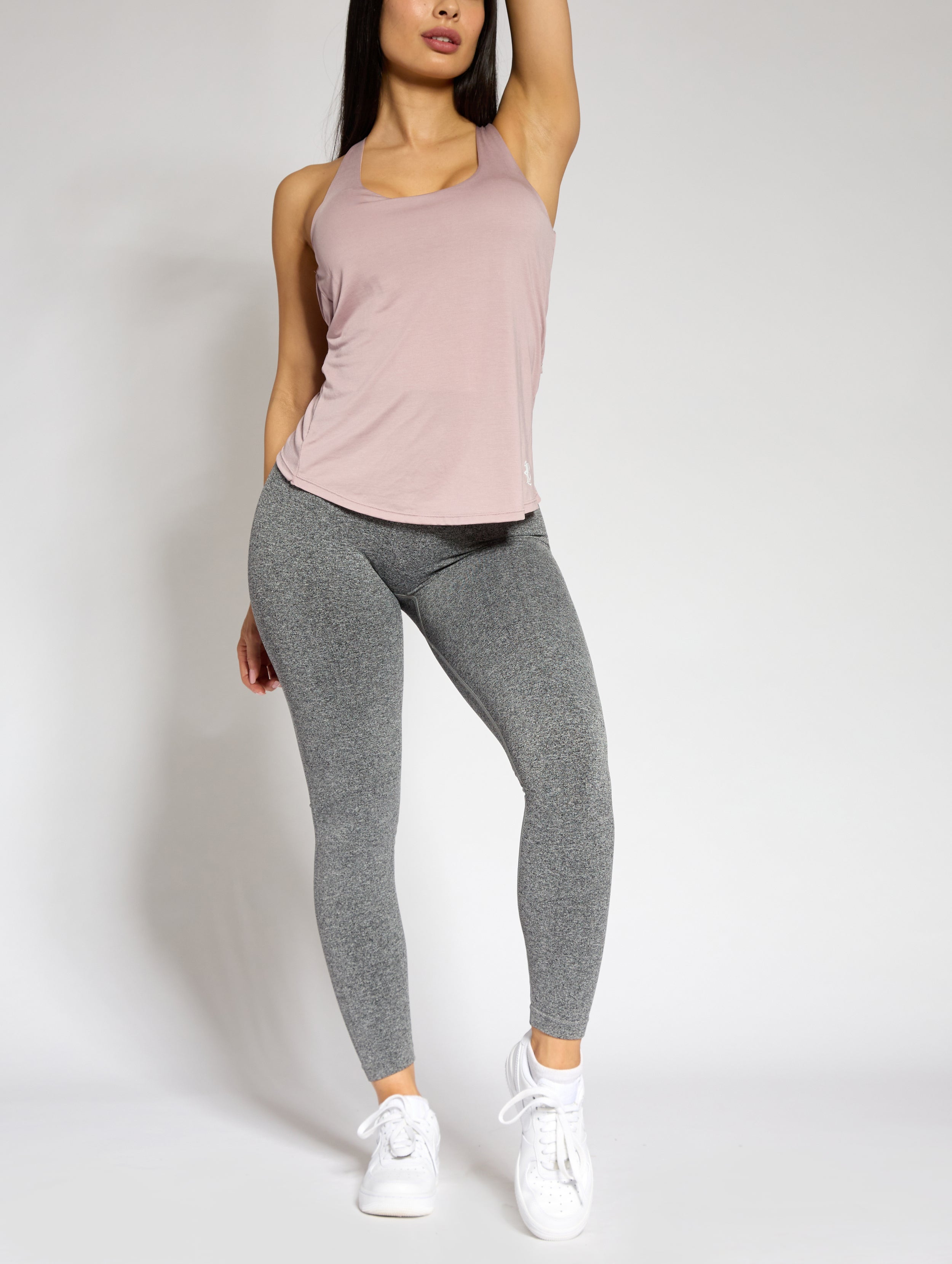Periwinkle cross back trainer top