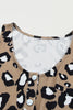 Leopard Buttoned Sleeveless Dress