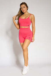 CORAL  ribbed shorts black