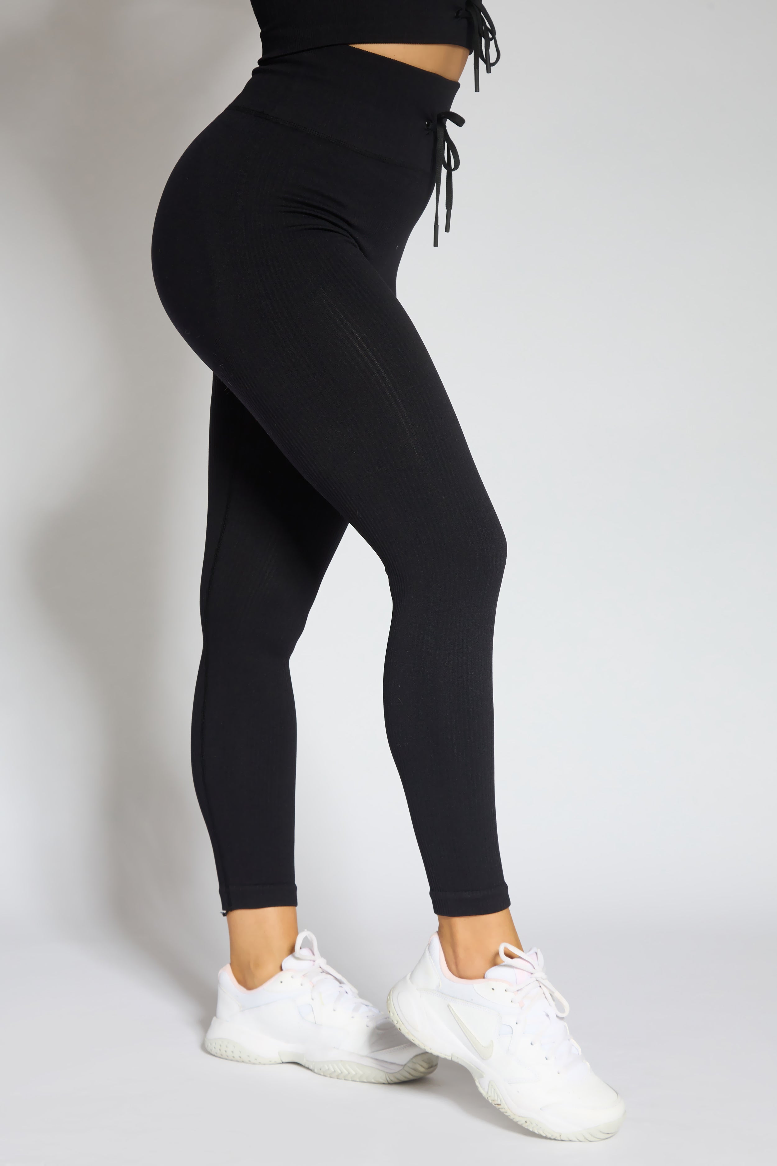 Galaxy Ribbed Noir Leggings