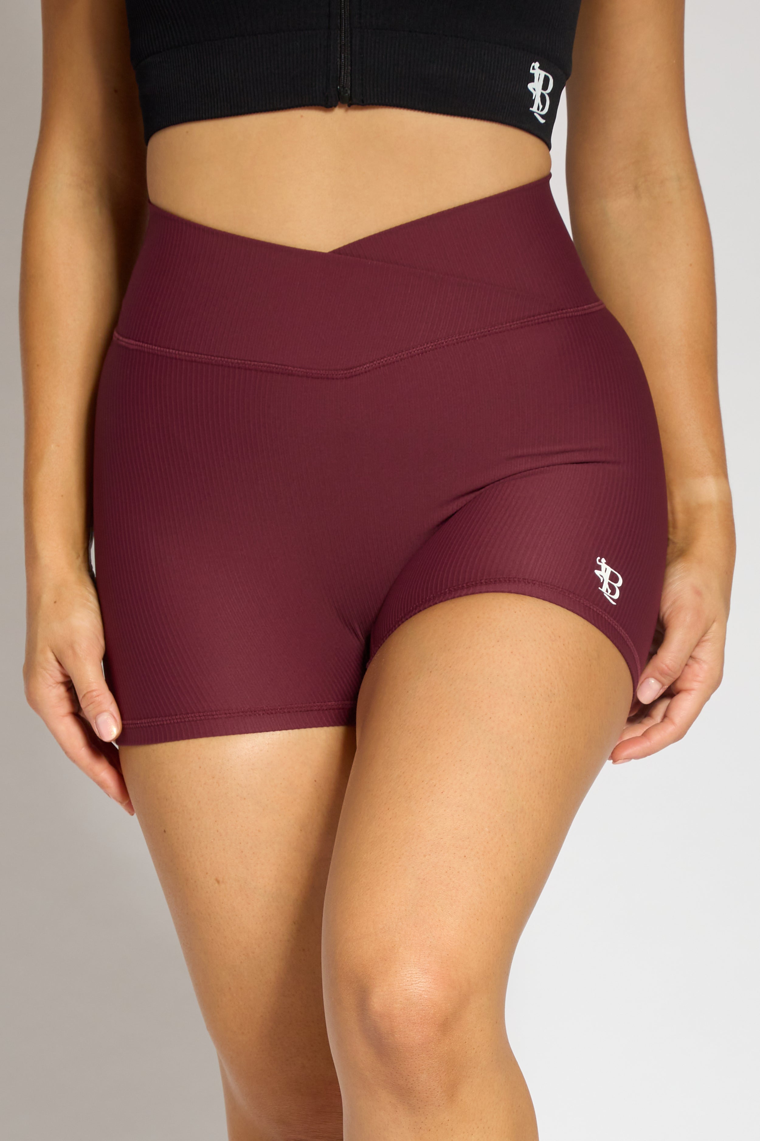 maroon MATTE ULTRA SHORTS
