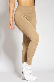 Viper contour leggings beige