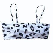 WHITE LEOPARD BANDEAU